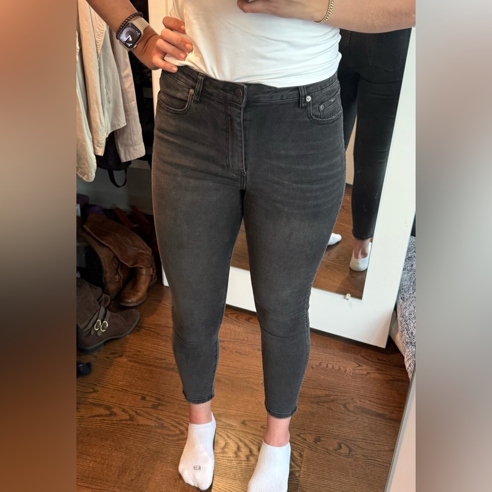Neon Blonde Gray Skinny Jeans